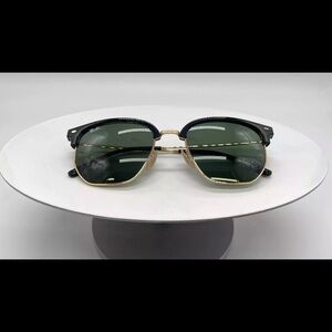 Ray-Ban RB 4416 601/31 "New Clubmaster"  Sunglasses Black Arista Gold w/case